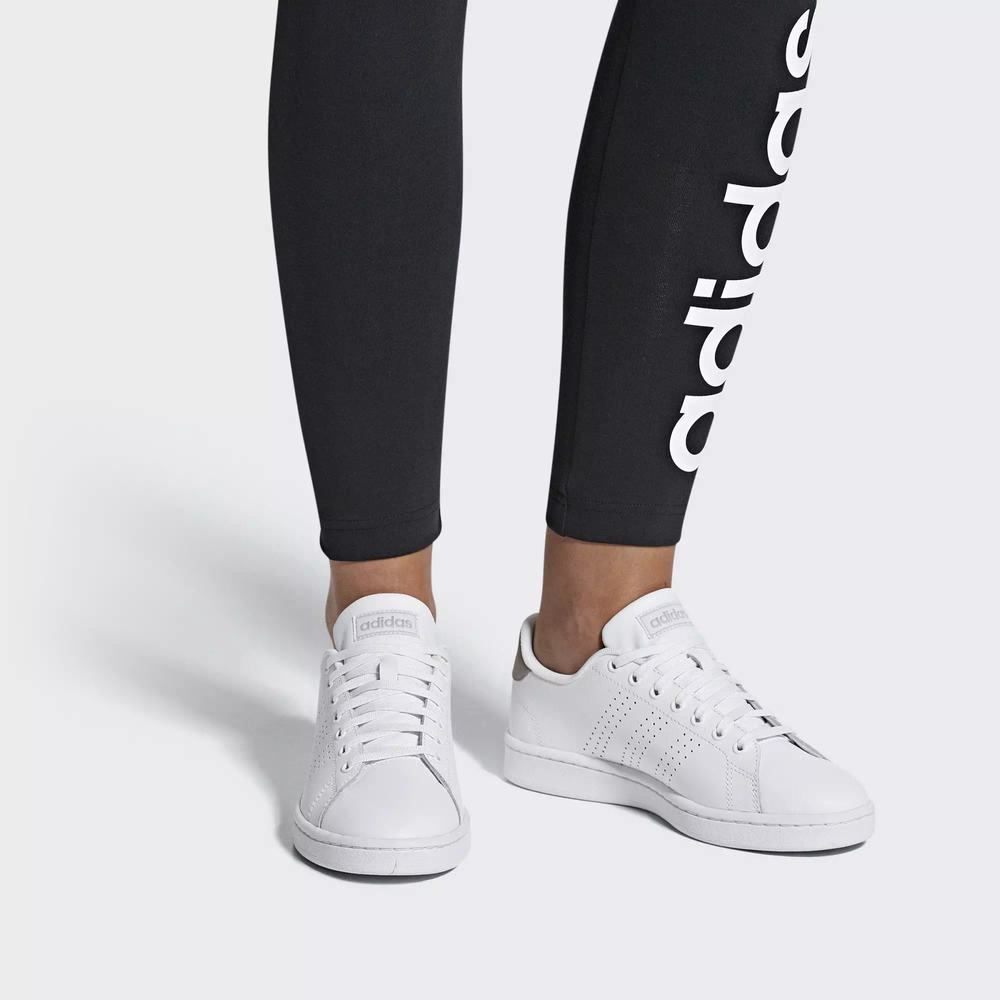 Adidas Advantage Tenis Blancos Para Mujer (MX-33202)